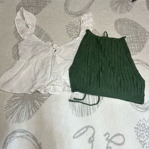 La Hearts white Sleeveless Top